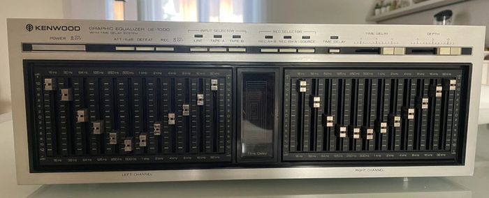 From 1981 KENWOOD GE-1000, equalizer, perfect working order.