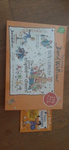 David Walliams Boy in the Dress Jigsaw and Vain Valentine book