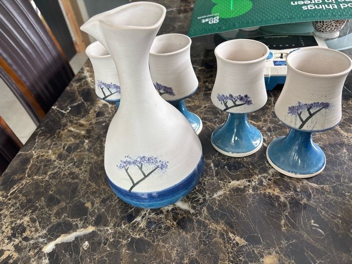 Cool mountain Pottery Set of 5