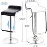 Set of 2 Adjustable Swivel Bar Stools with Backrest - Free Delivery Nationwide Image 7