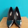XTI TENTATIONS Black Patent Finish Pointed Toe High Block Heel Court Shoe - size IE 4 / EU 37 Image 3