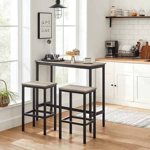 _Set of 2 Bar Stools Kitchen Chairs Kitchen Living Room Dining Room