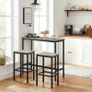 _Set of 2 Bar Stools Kitchen Chairs Kitchen Living Room Dining Room Image 2