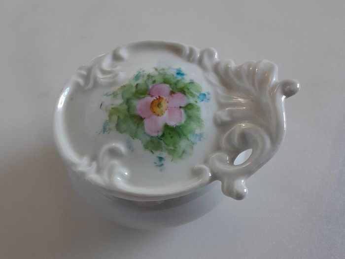 TRINKET POT - Porcelain  - Floral Design