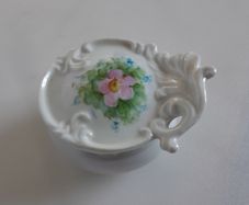 TRINKET POT - Porcelain  - Floral Design
