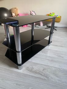 tv stand glass