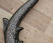 3 Vintage Fish Design Legs for Furniture or Door Knockers