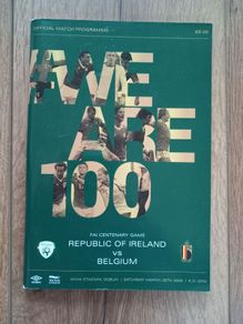 Ireland Belgium Match Programme 2022