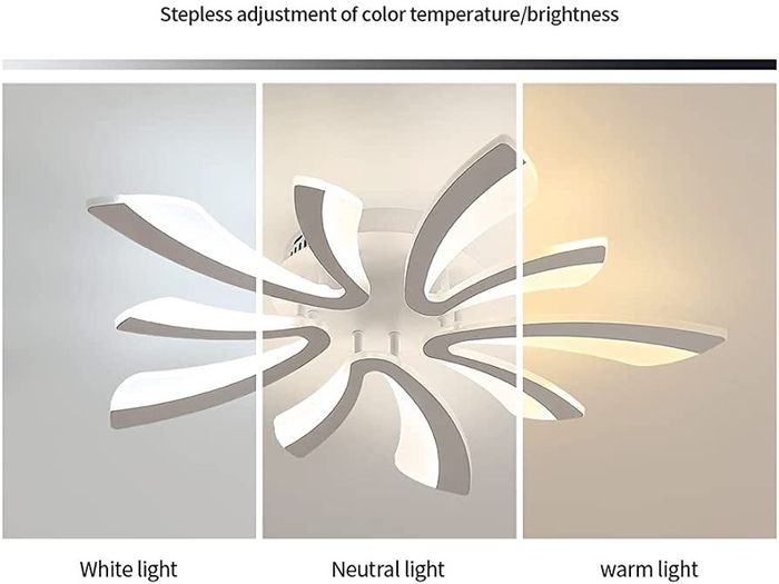 Ceiling Light Dimmable, LED Ceiling Lighting 48W 4000LM, 3000K-6500K, Acrylic Modern Lighting Fixture with Remote Control for Living Room Bedroom (FREE POSTAGE)
