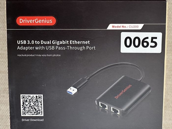 Driver Genius CU200 USB 3.0 to Dual Gigabit Ethernet Adapter with USB Pass-Through