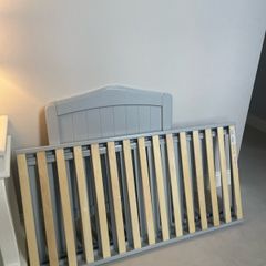 Nested Sorrento Cot Bed Grey & Mini Uni Mattress