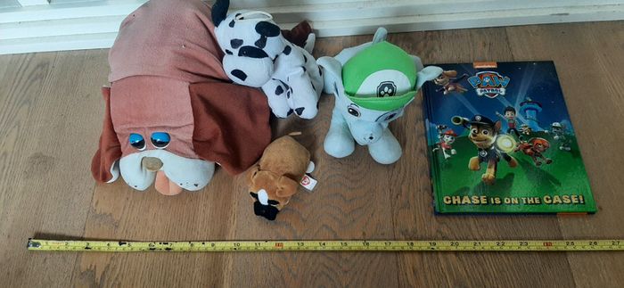 Paw Patrol Book and Dog Soft Toys