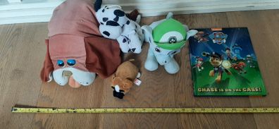 Paw Patrol Book and Dog Soft Toys