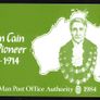 1984 Isle of Man William Cain (Civic Leader Victoria Australia) Commemorative Stamp Presentation Pack Image 3