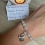 Handmade Beautiful Rose Quartz Crystal Guardian Angel bracelet Image 3