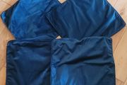 Soft Velour Dark Green Cushion Covers x4