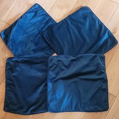Soft Velour Dark Green Cushion Covers x4