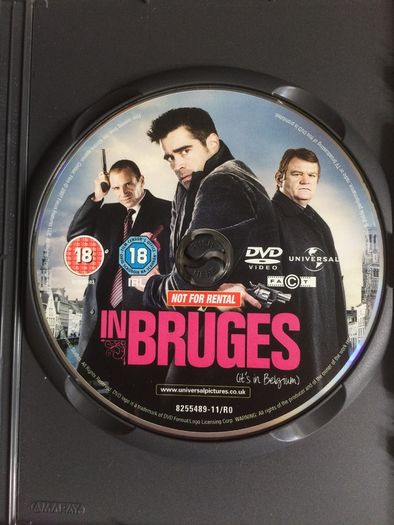 In Bruges (Martin McDonagh Film) [2008] Colin Farrell, Brendan Gleeson & Ralph Fiennes [Movie DVD]
