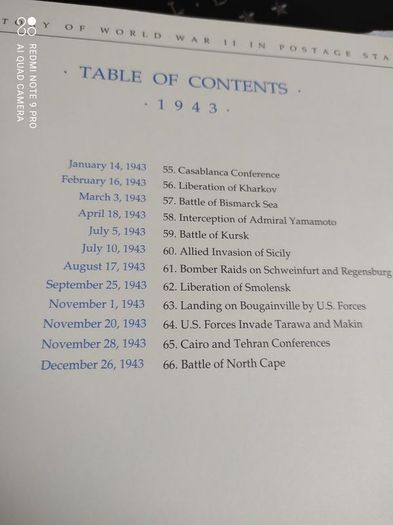 The History of World War II in the postage stamps