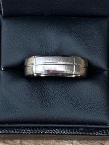 Palladium 950 wedding ring