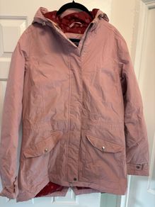 Regatta waterproof coat pink size 10