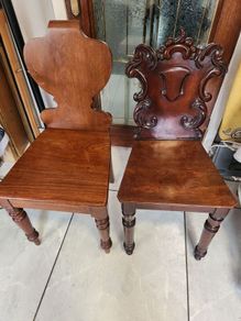 Victorian hall chairs