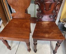 Victorian hall chairs