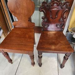 Victorian hall chairs