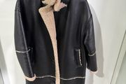 Black fur coat - Primark