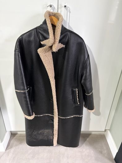 Black fur coat - Primark