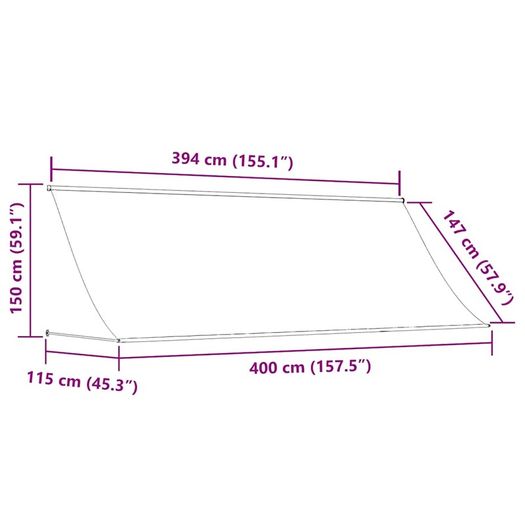 Retractable Awning 4 x 1.5m