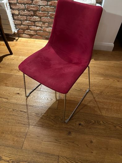 Burgundy Fabric Chair