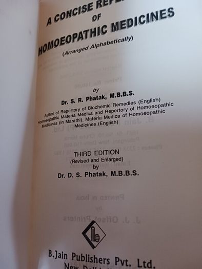 A Concise Repertory of Homeopathic Medicines / 2004