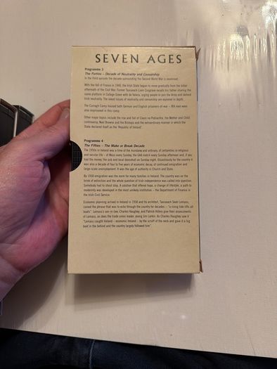 Seven Ages- The History of the Irish State. Original Series.  on 3 VHS Tapes. RTE.