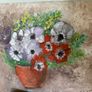 Fine Floral Still Life Floral Painting On Canvas, Signed. Image 4