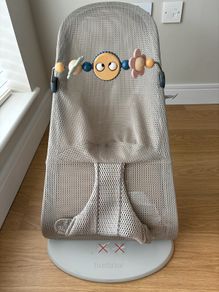 Baby Bjorn Mesh Bouncer + Toy Bar Attachment - Great Condition!