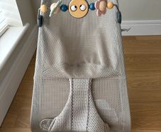 Baby Bjorn Mesh Bouncer + Toy Bar Attachment - Great Condition!