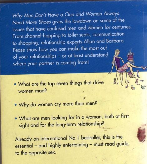 "Why He's So Last Minute & She's Got It All Wrapped Up "    &   " Why Men Don't Have A Clue & Women Always Need More Shoes"