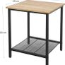 End Table, Side Table and Nightstand, Industrial Style, Heavy-Duty Steel Frame, Living Room Bedroom, Simple Assembly, Honey Brown and Black (FREE POSTAGE) Image 3