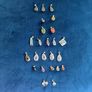 24 Vintage Faceted Crystal Pendants, Assorted Colours & Shapes, Jewellery Making Components Image 3