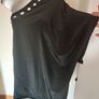 Black Next one shoulder plus size blouse size UK22 EU50 Postage included Image 2