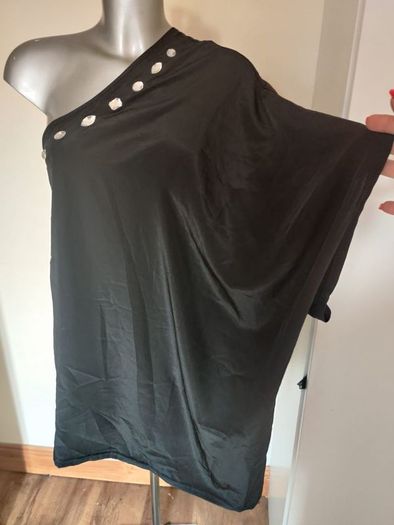 Black Next one shoulder plus size blouse size UK22 EU50 Postage included