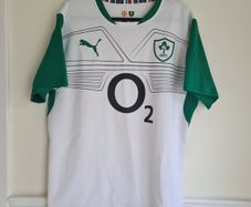 Ireland Rugby Jersey Shirt Away 2013 - 2014 White Size Xxl 2xl Double Extra Large