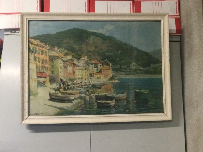 Art - Vintage Coloured Print ( Maurice Decamps)