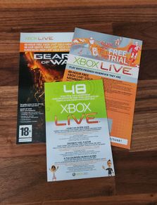 Microsoft Xbox Live 48 Hour Free Trial Card UNSCRATCHED - Unused Card RARE