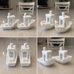 2x Benchy Boats - White
