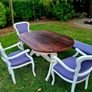 Kitchen table, chairs and bench Image 4