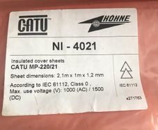 insulating cover sheet Catu