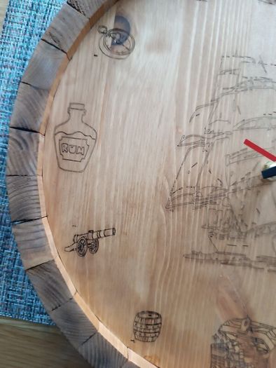 Hand made wall clock