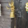1950s Heavy Brass Monastery Bell Image 6